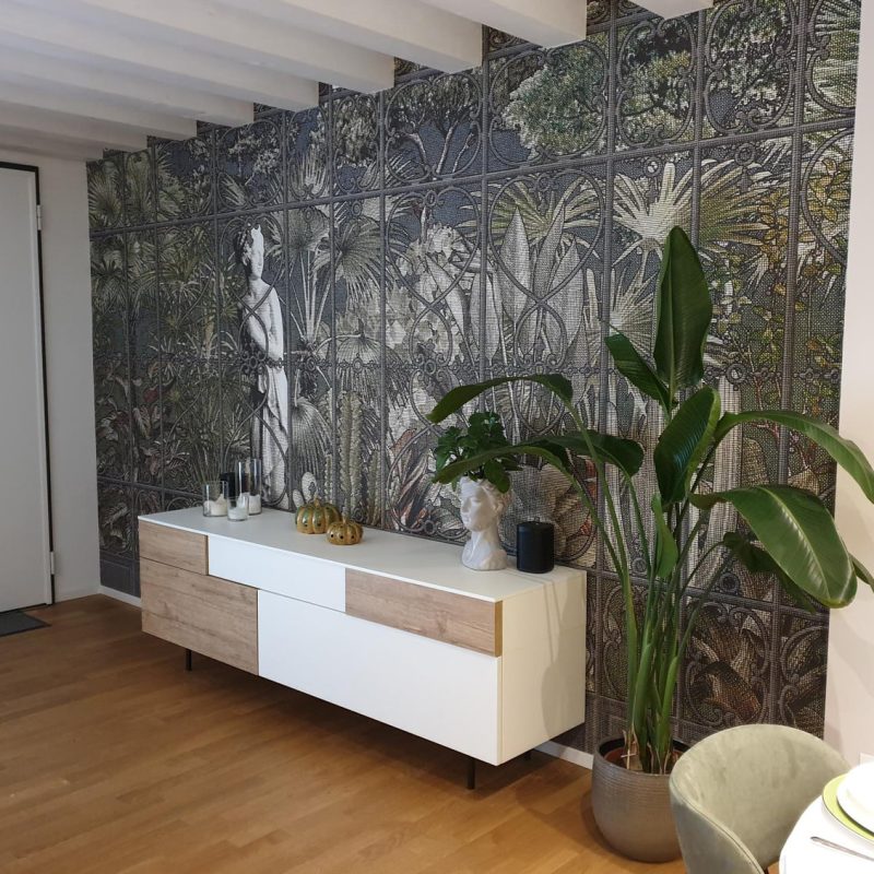 Interior design project of a living area