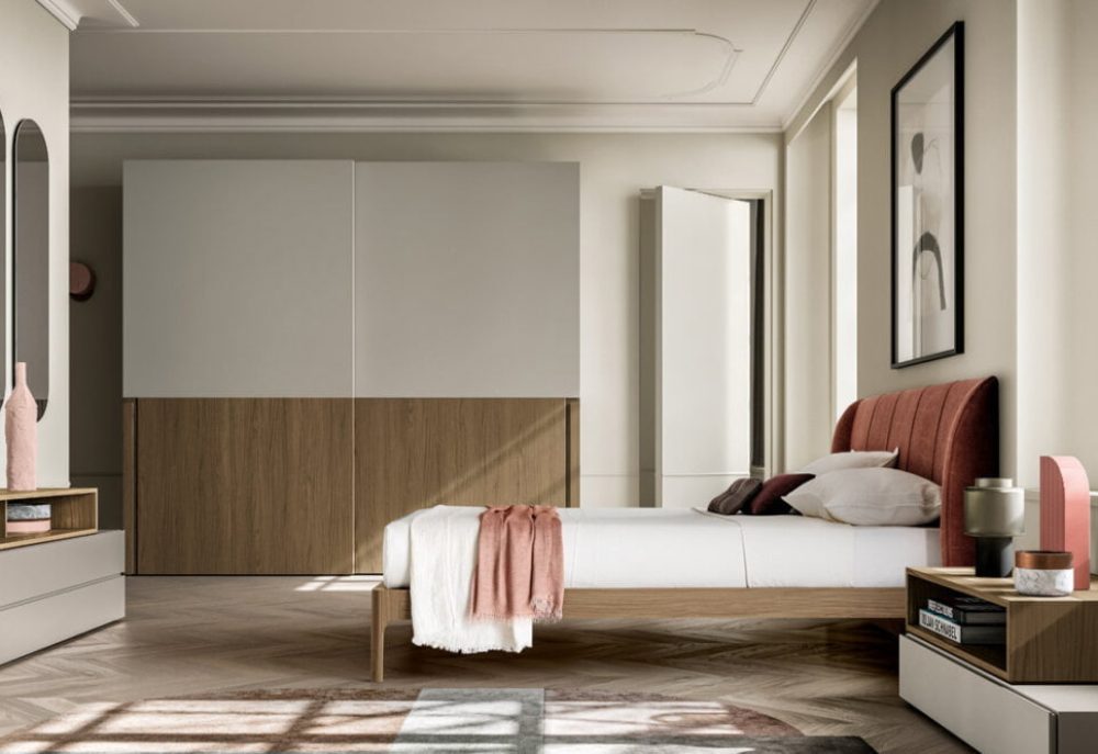 Camera da letto in stile minimal