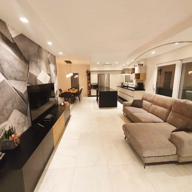 Interior design project for an evolution-style open-space