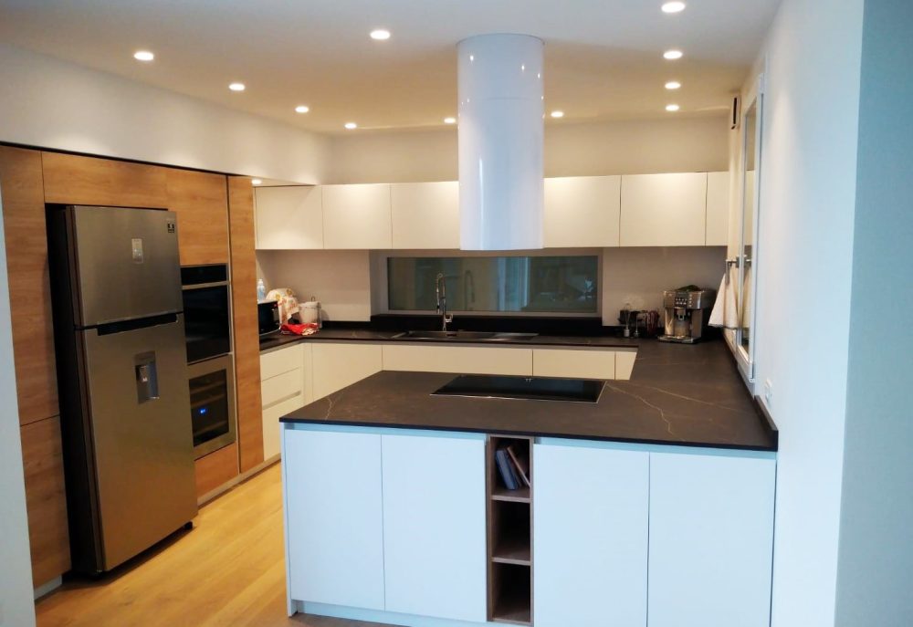 progetto cucina minimal showroom treviso casa evolution