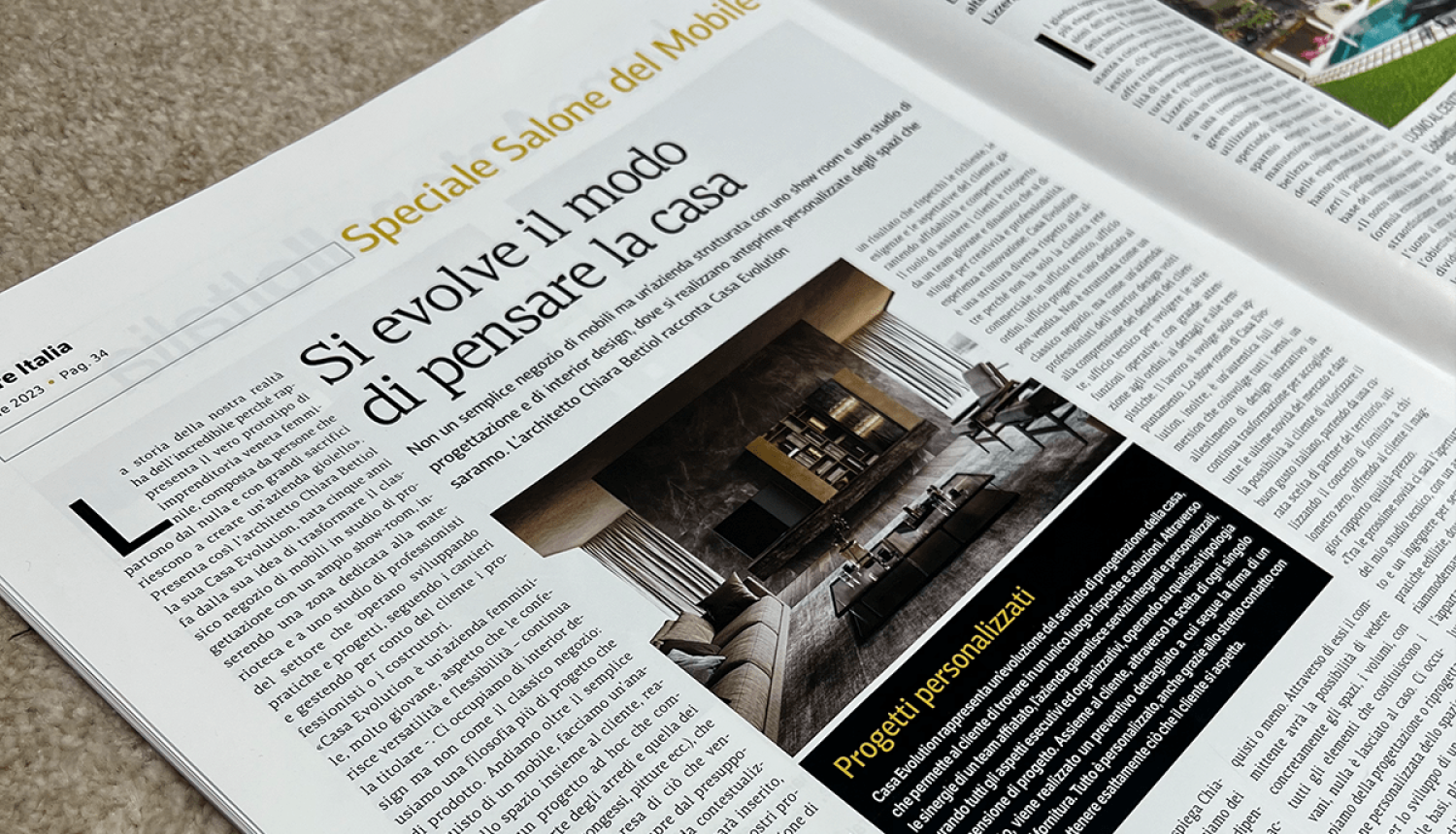 La nostra intervista su Valore Italia <br>“Si evolve il modo di pensare la casa”