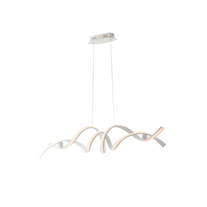 Lampada a sospensione Led Mystral bianco in alluminio