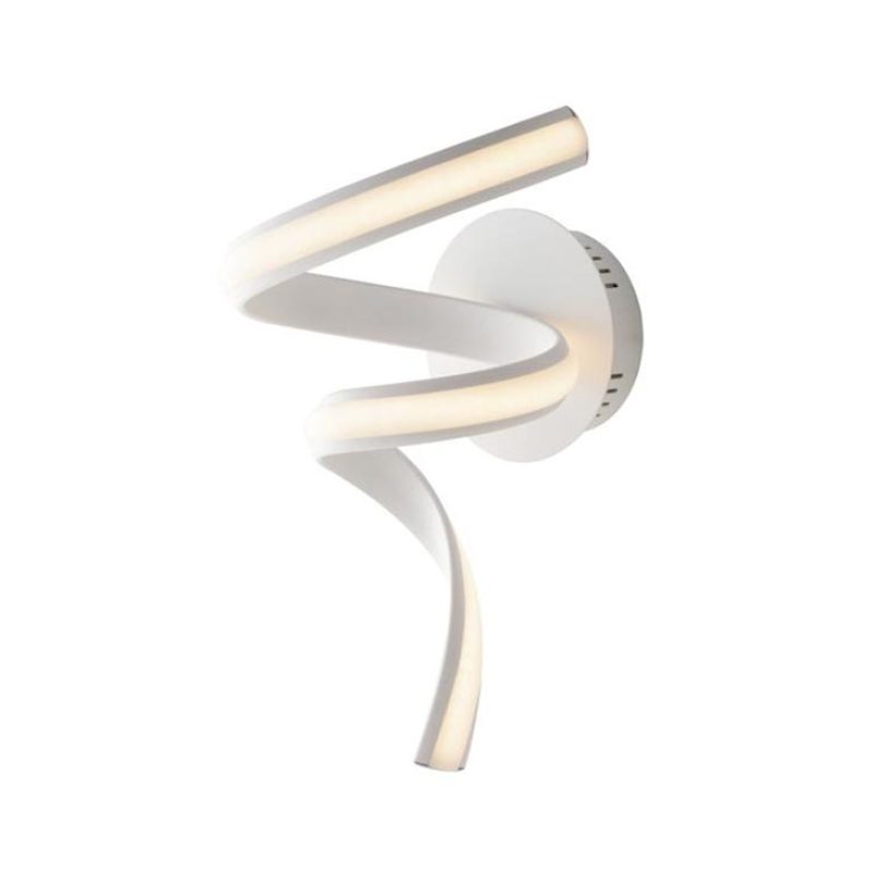 Led applique mystral bianco alluminio silicone