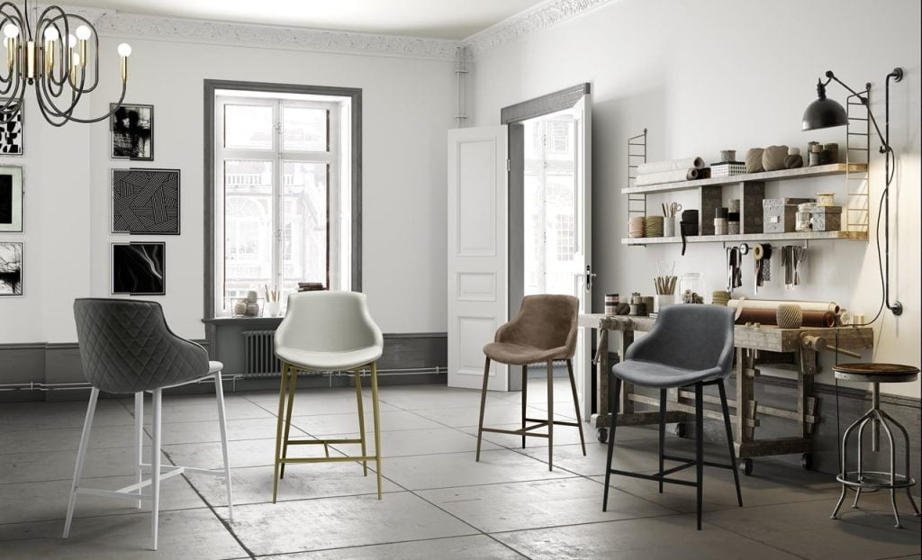 Sgabello duke zamagna in stile industrial acquistabile online