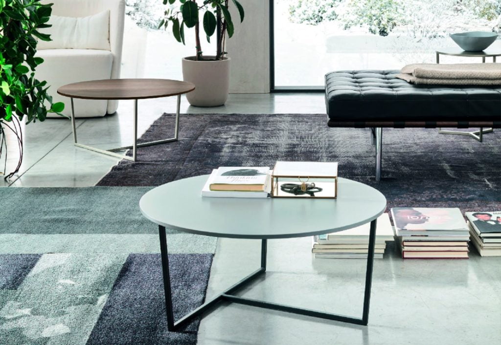 Tavolino Nemo  metalizzato color Nichel