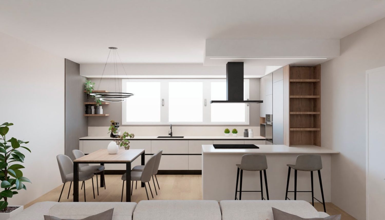 Come progettare la cucina e il soggiorno open-space: 5 idee per una casa elegante e moderna