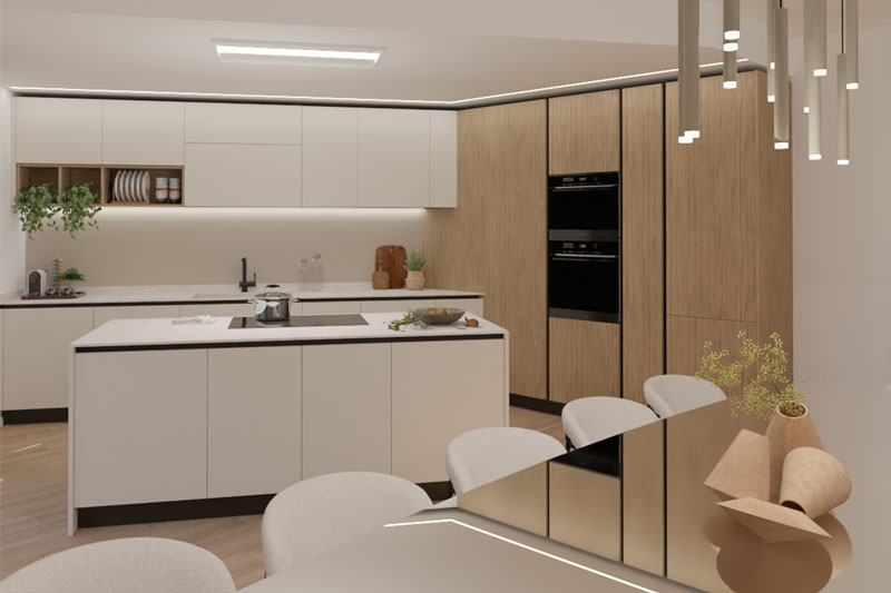 tendenza palette colori neutri cucine